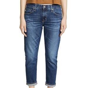 AG Adriano Goldschmied NWT Ex Boyfriend Slouchy Slim Jean Size 32 Blue High Rise
